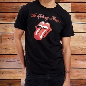 ROLLING STONES BAND MEN'S BLACK TEE SZ M